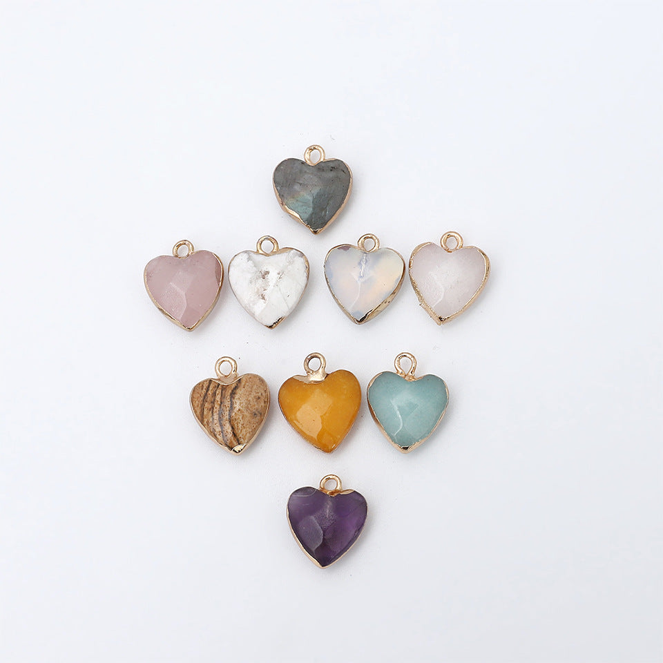 Crystal Heart Drop Pendants for Necklace