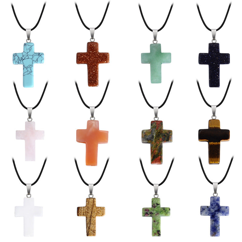 Crystal Saint Cross Pendants for Necklace