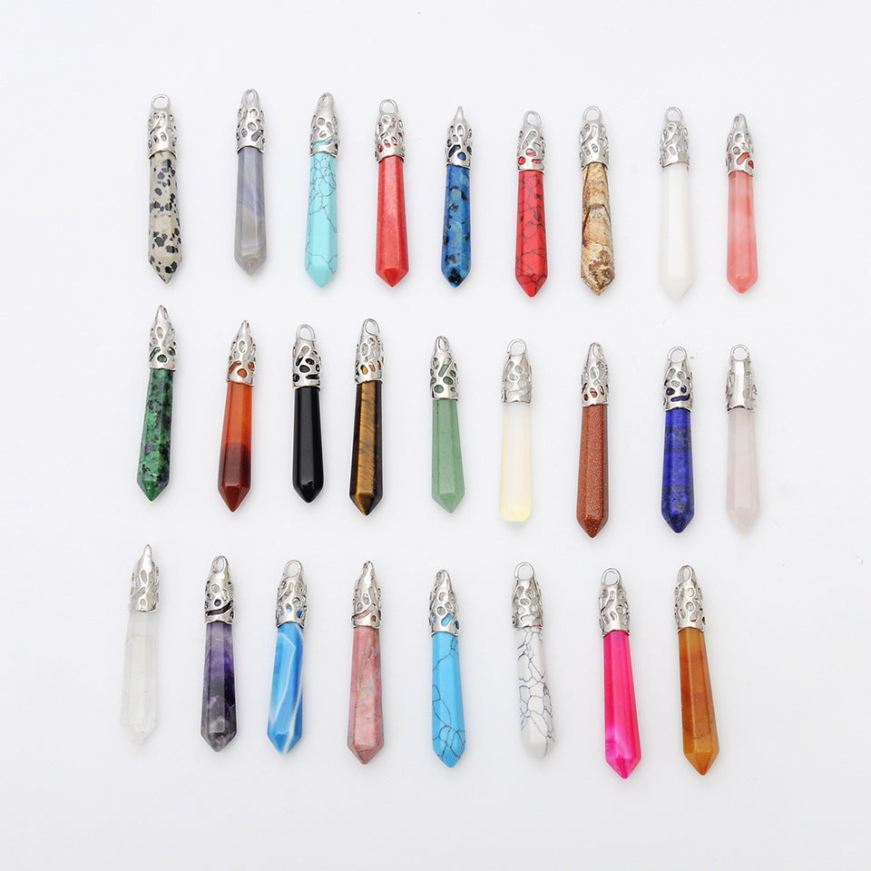 Natural Crystal Pendulum Pendants for Necklace