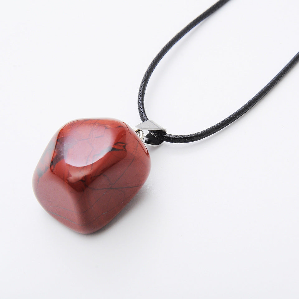 Crystal Polished Stone Pendants for Necklace