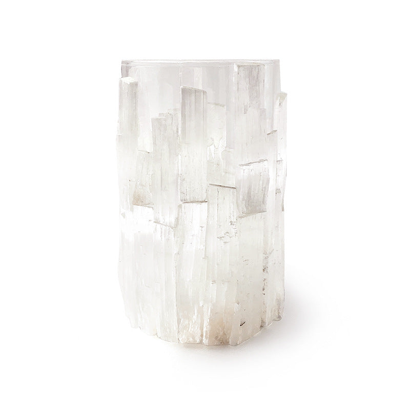 Selenite Glass Candle Holder Ornaments