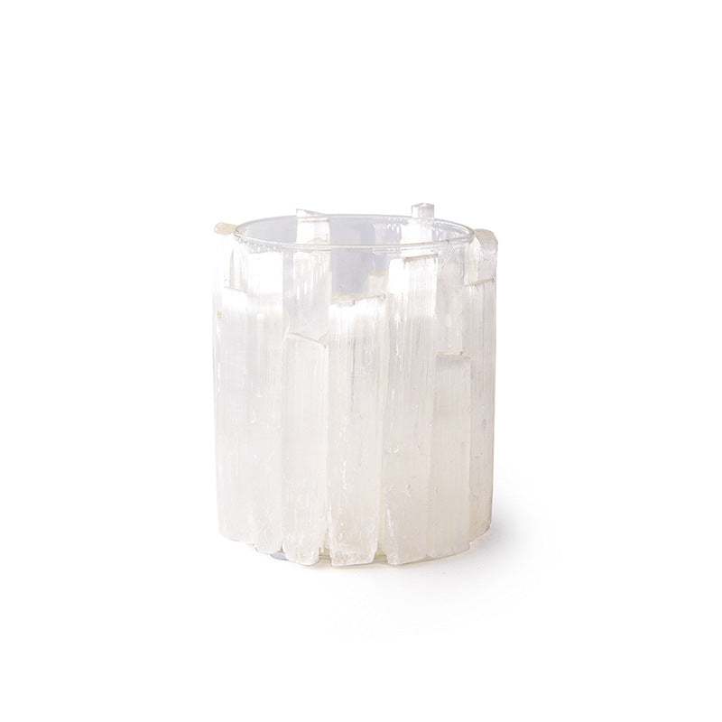 Selenite Glass Candle Holder Ornaments