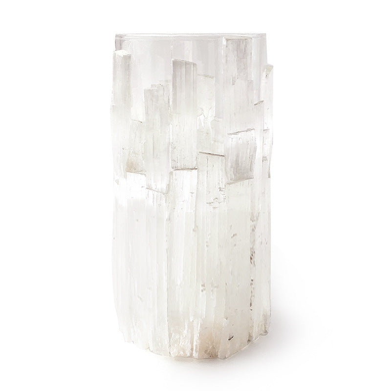 Selenite Glass Candle Holder Ornaments