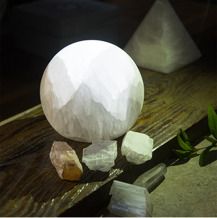 Selenite Moonlight Smart Sensor Light Bedside Lamp Ornaments