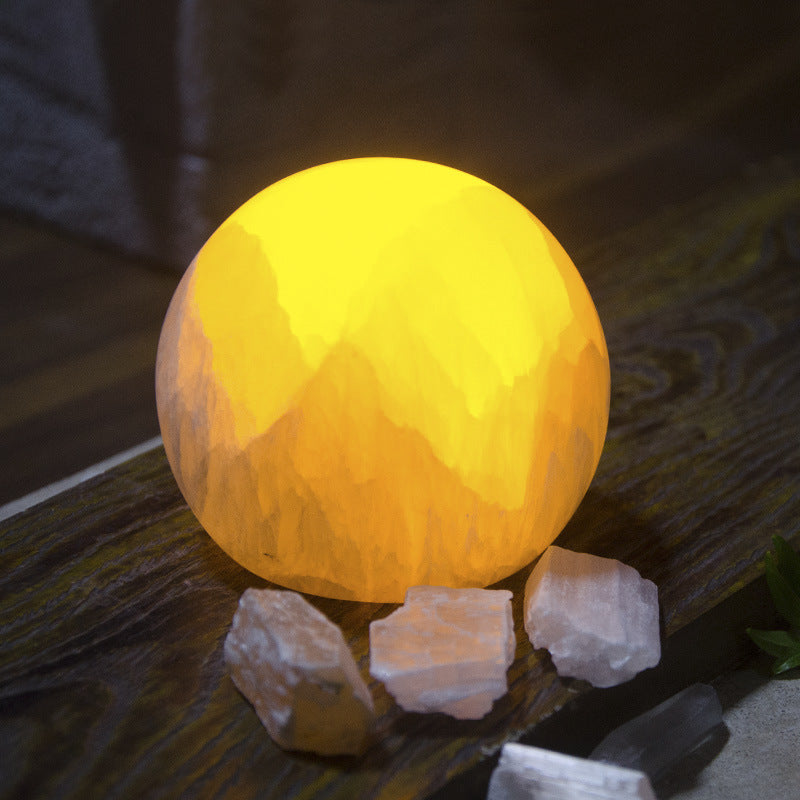 Selenite Moonlight Smart Sensor Light Bedside Lamp Ornaments