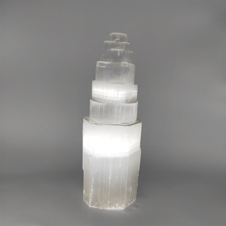 Selenite Tower Ornaments for Energy Healing