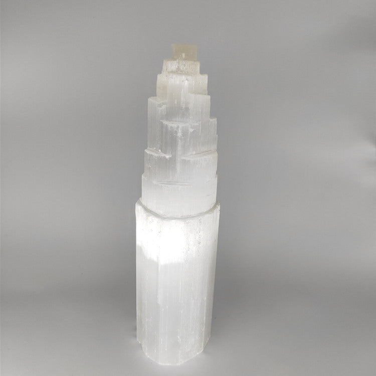 Selenite Tower Ornaments for Energy Healing