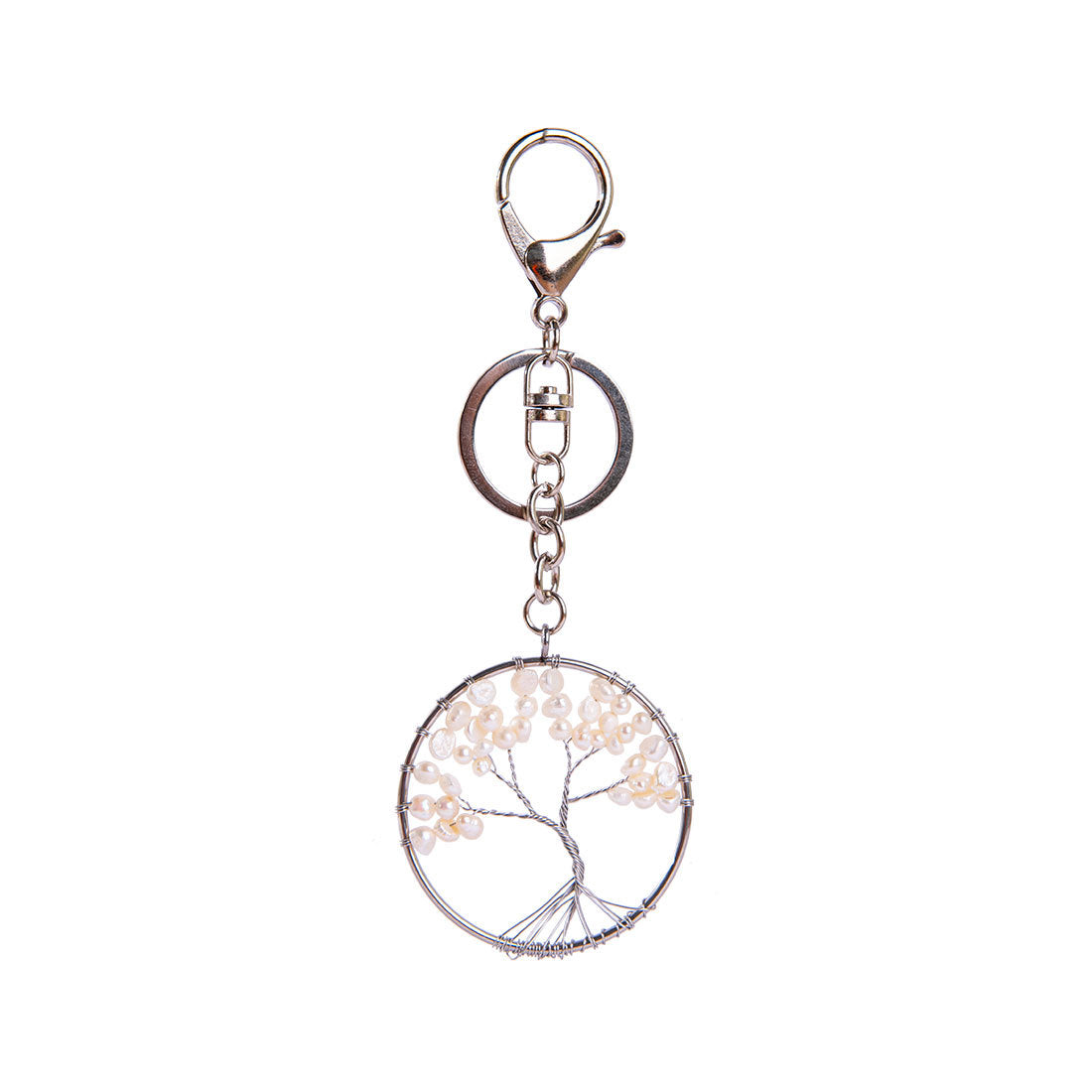 Life Tree Crystal Chip Chakra Key Chains