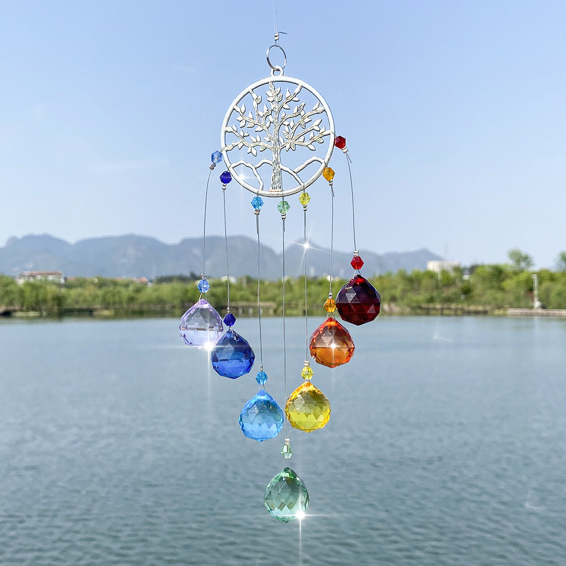 7 Chakra Rainbow Suncatcher Ornaments