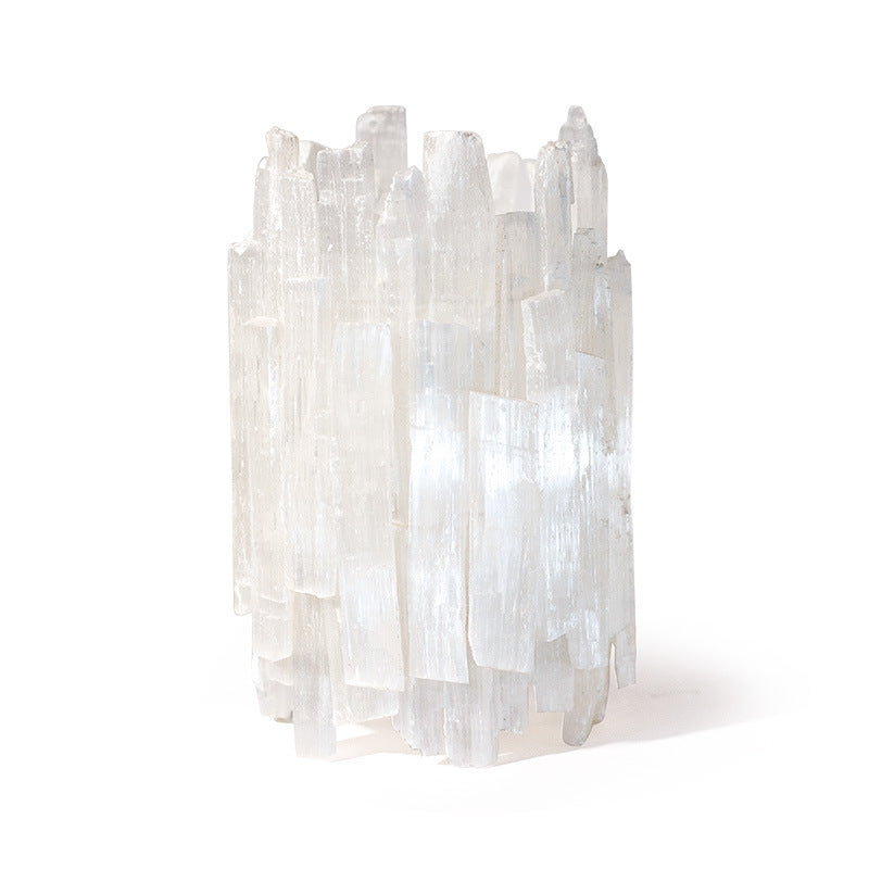 Selenite Irregular Wand Candle Holder Ornaments