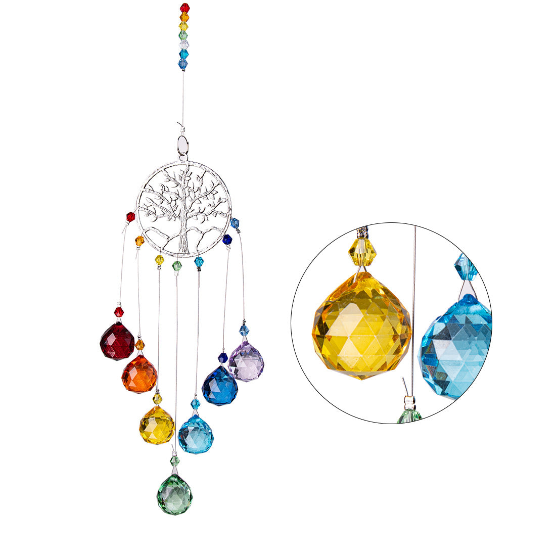 7 Chakra Rainbow Suncatcher Ornaments