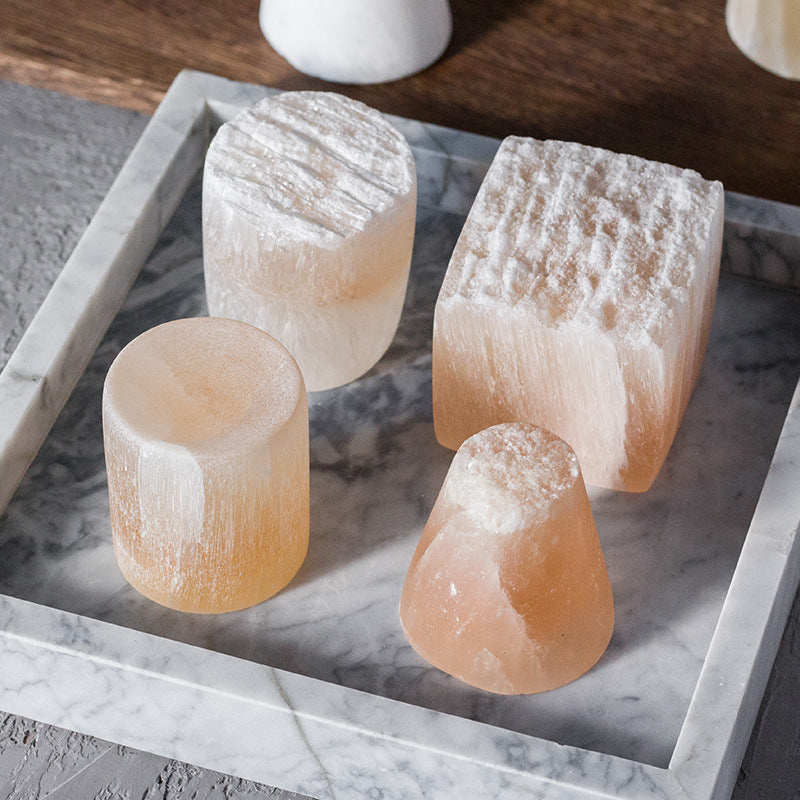 Fire-free Aromatherapy Selenite Stone Ornaments