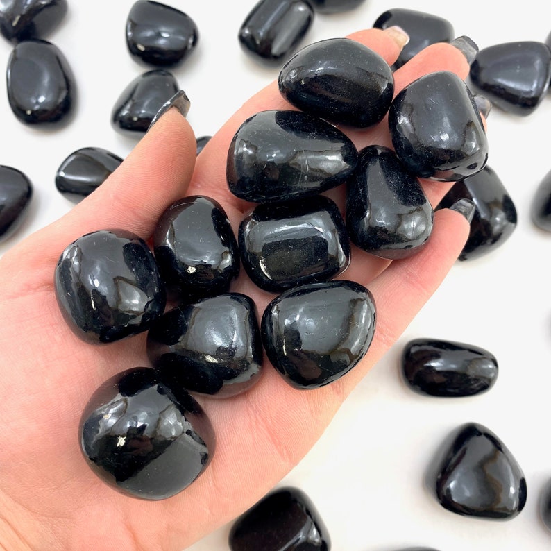 Black Tourmaline Tumble Stones