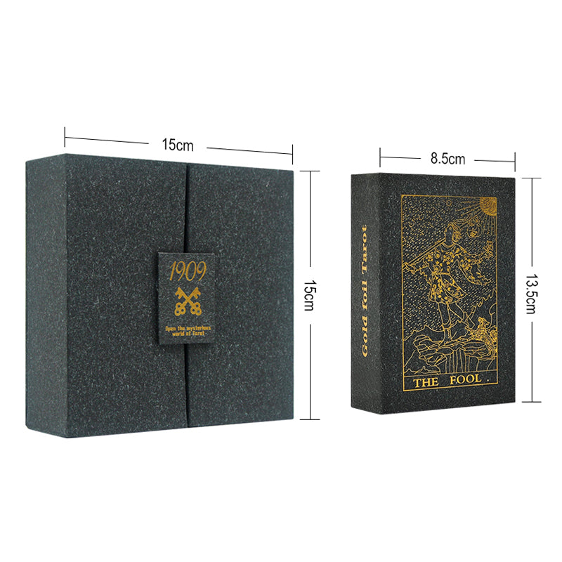 6 Metaphysics Tarot Cards & Gem Gift Box Set