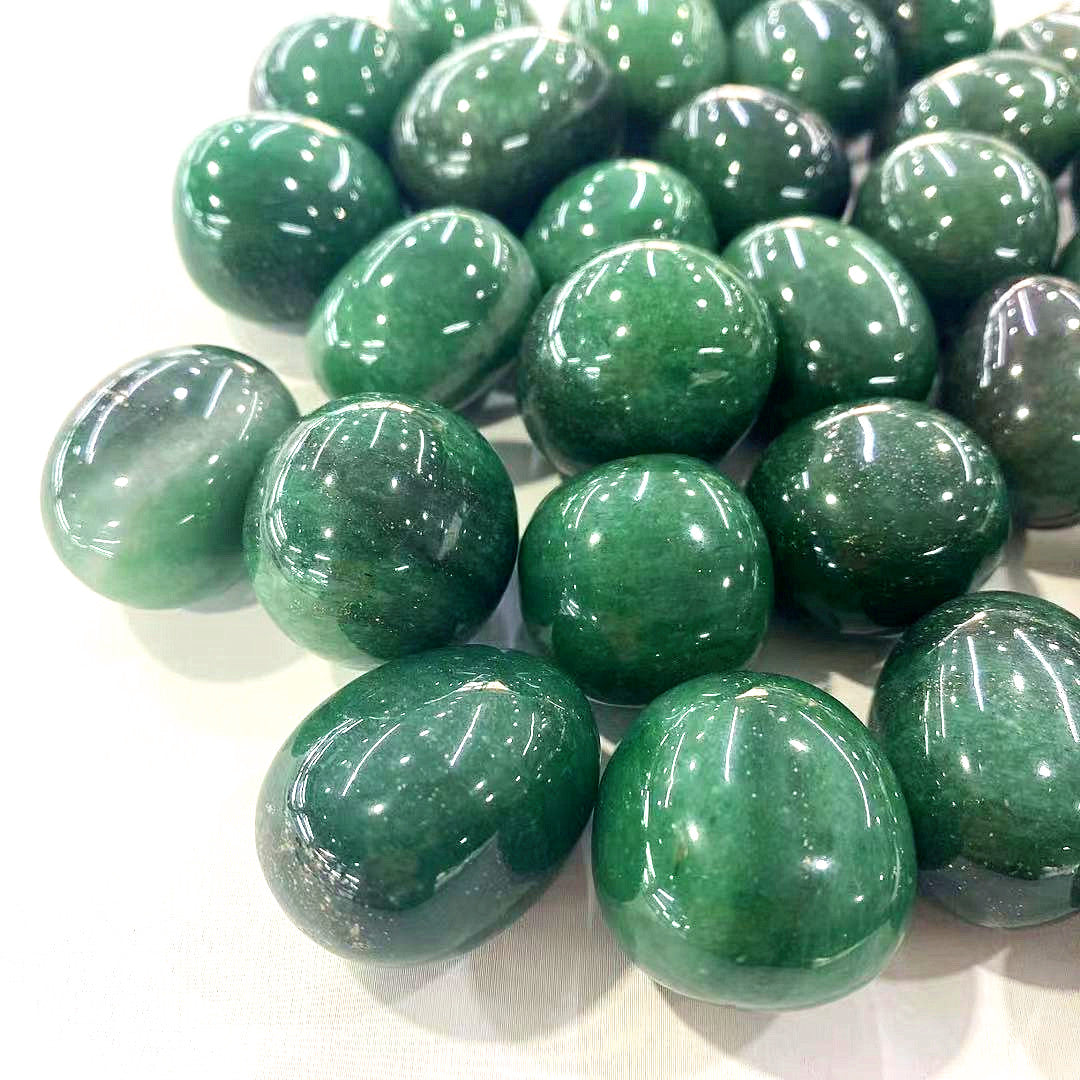 Green Strawberry Quartz Tumble Stones