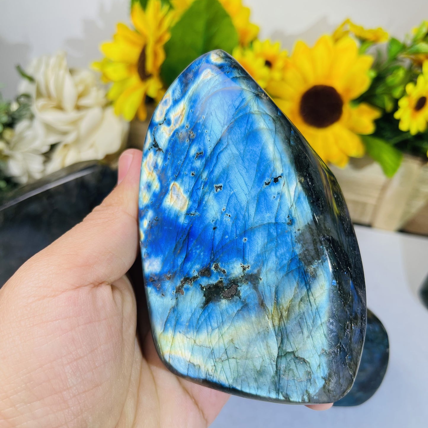 Strong Blue Flash Labradorite Ornaments