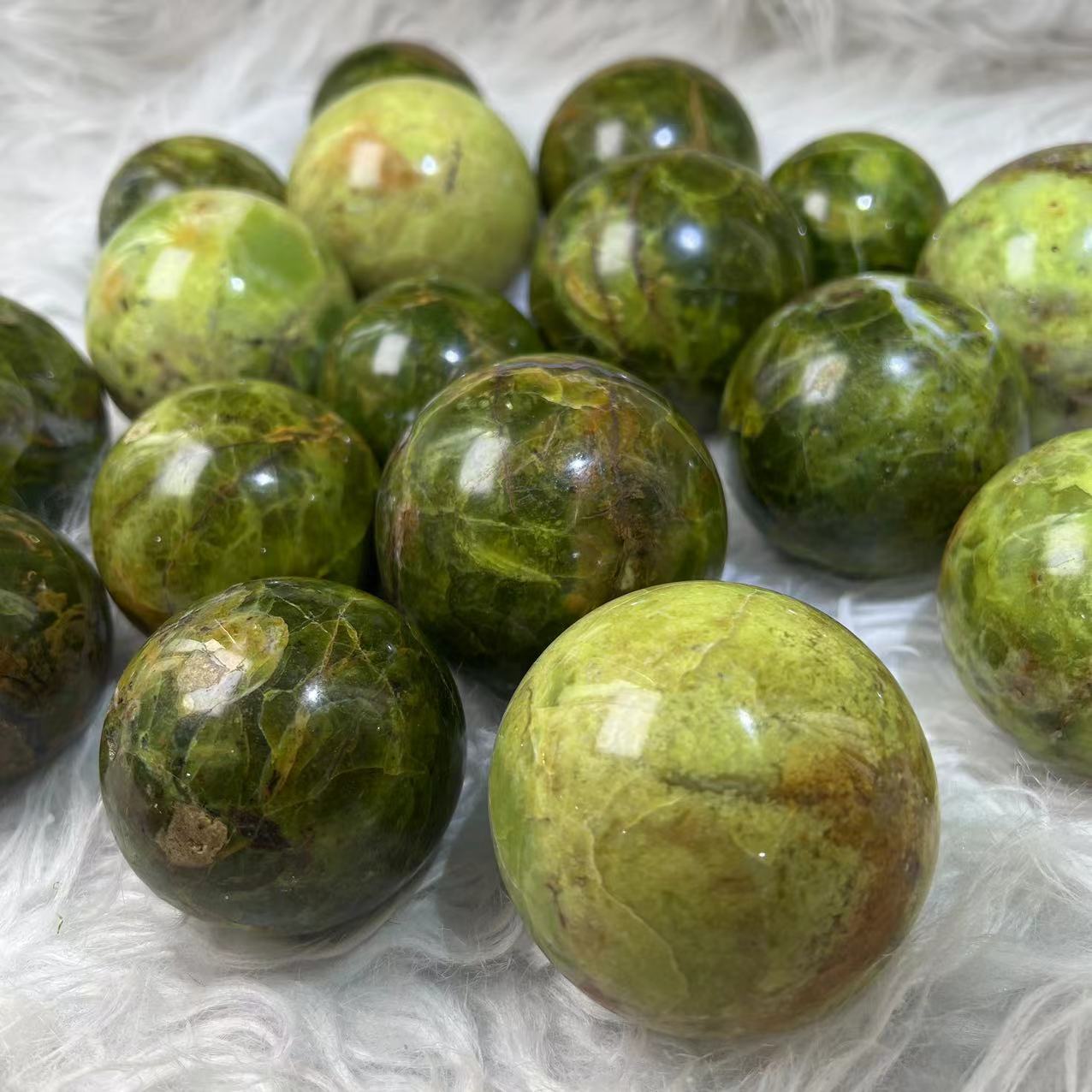 Green Opal Spheres