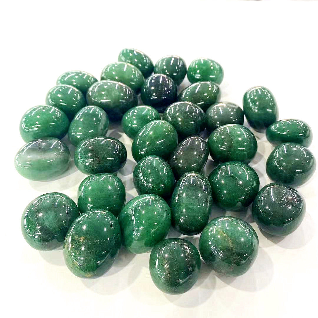 Green Strawberry Quartz Tumble Stones