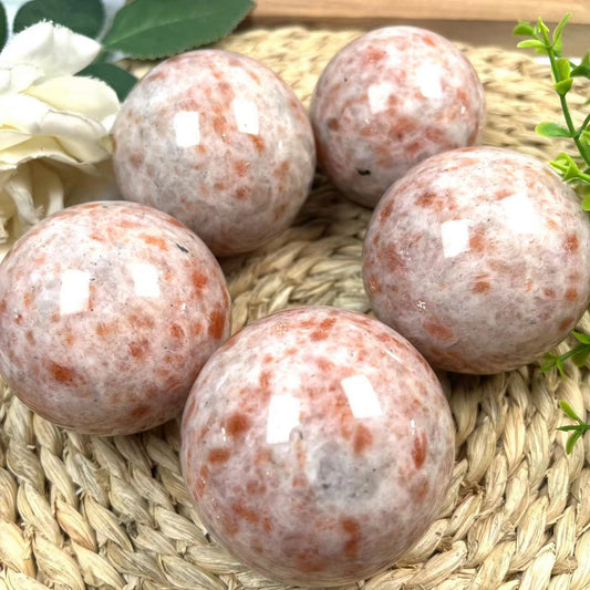 Golden Sunstone Spheres