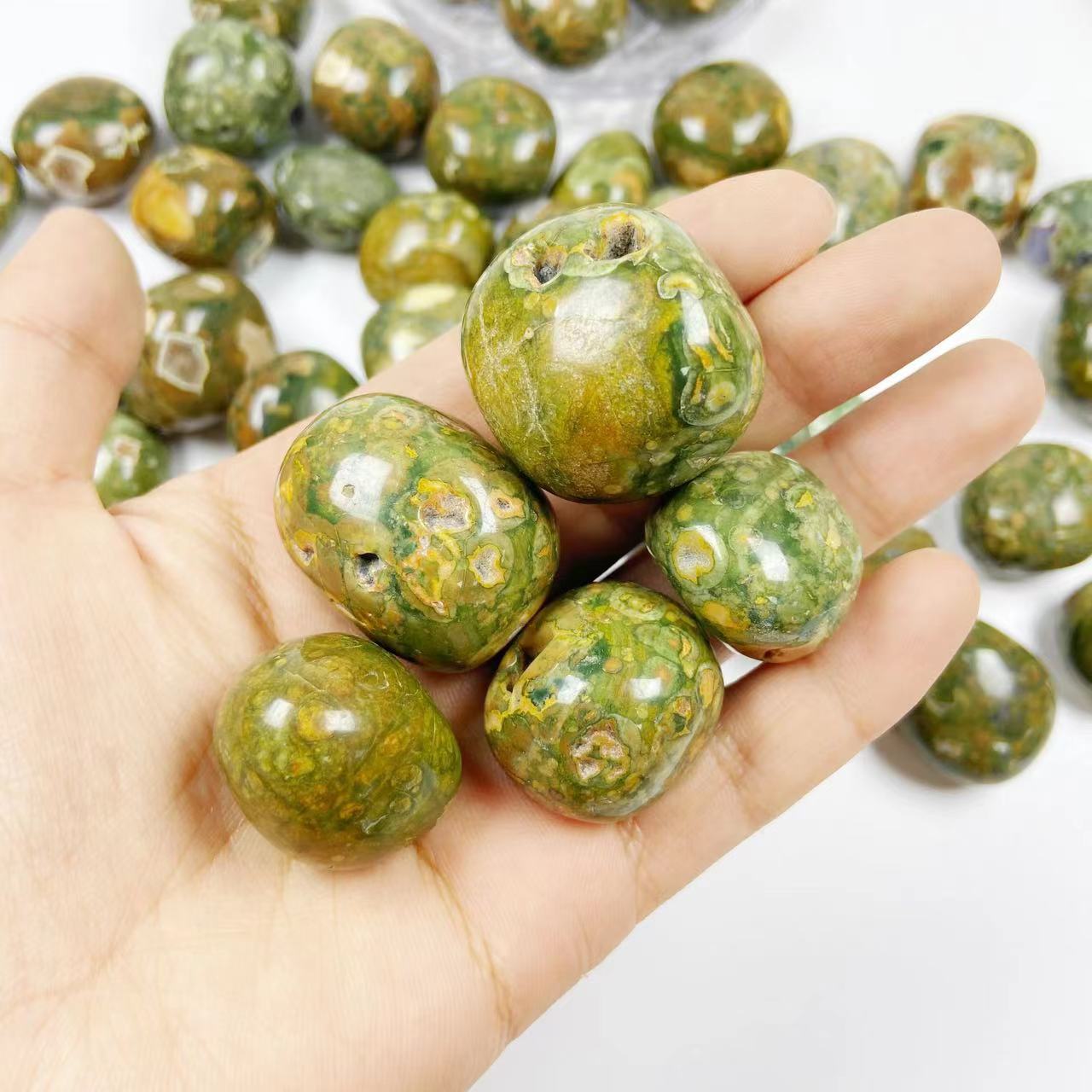 Rainforest Kambaba Jasper Tumble Stones