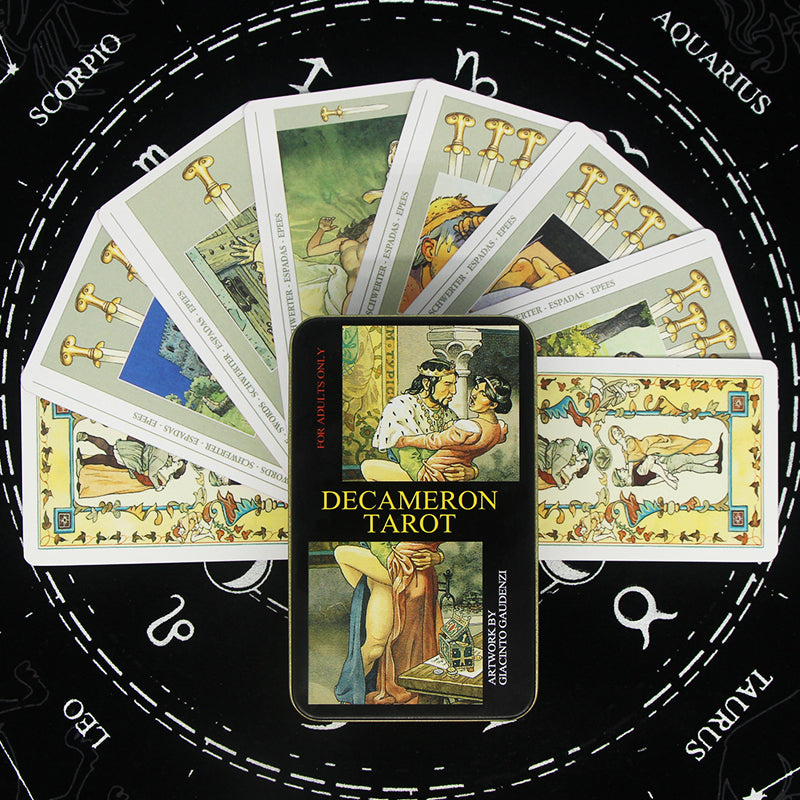 20 Metaphysics Tarot Cards with Guidebooks Metal Box Packing