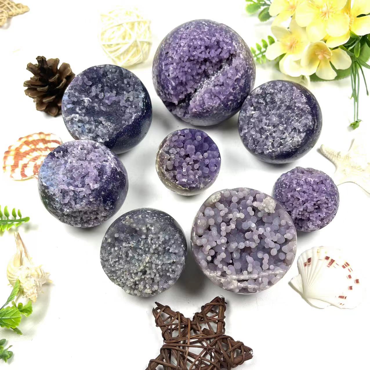 Grape Agate Spheres