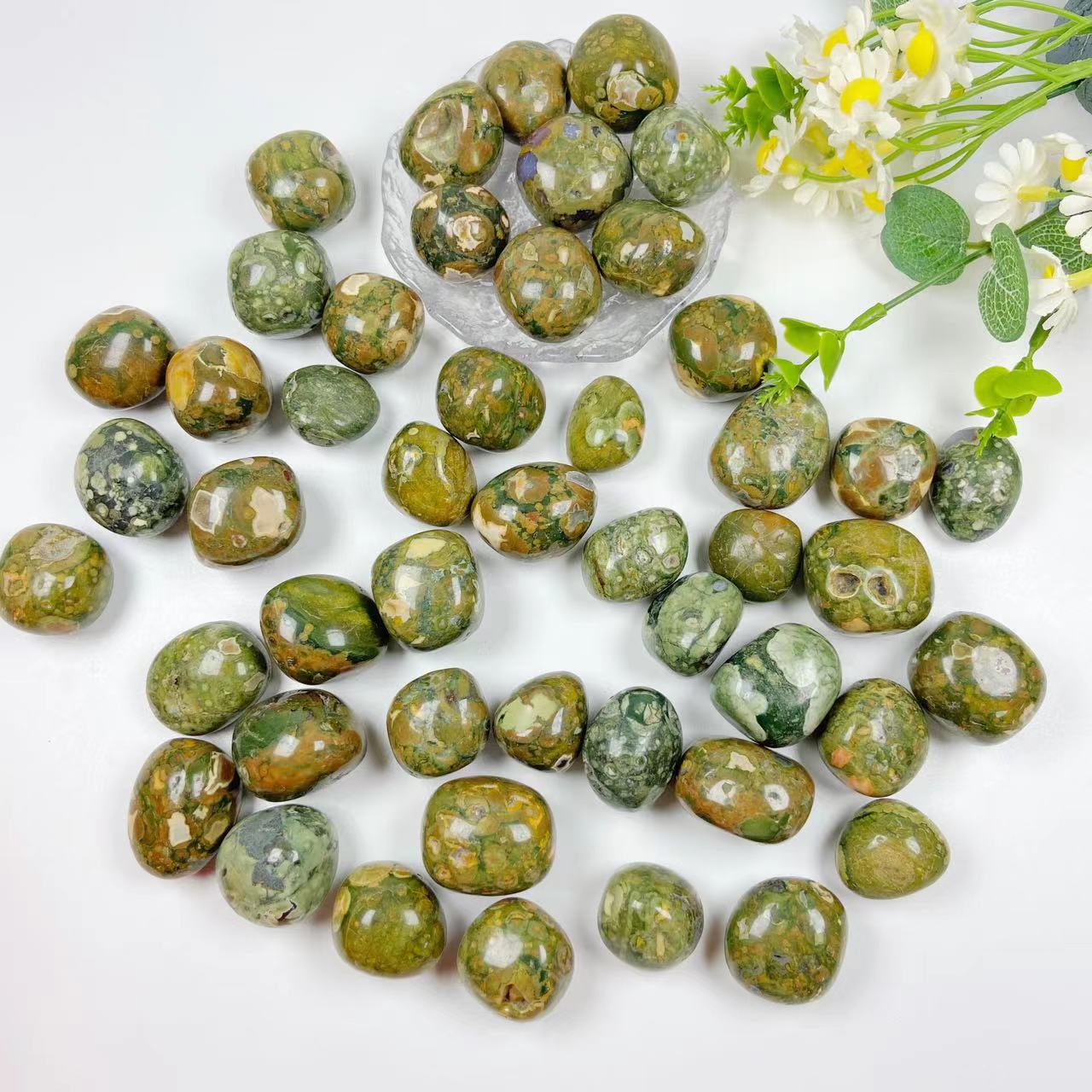 Rainforest Kambaba Jasper Tumble Stones