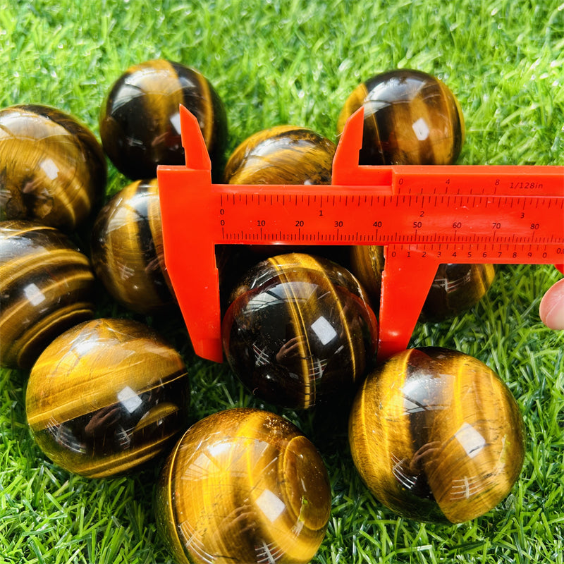 Yellow Tiger Eye Stone Spheres