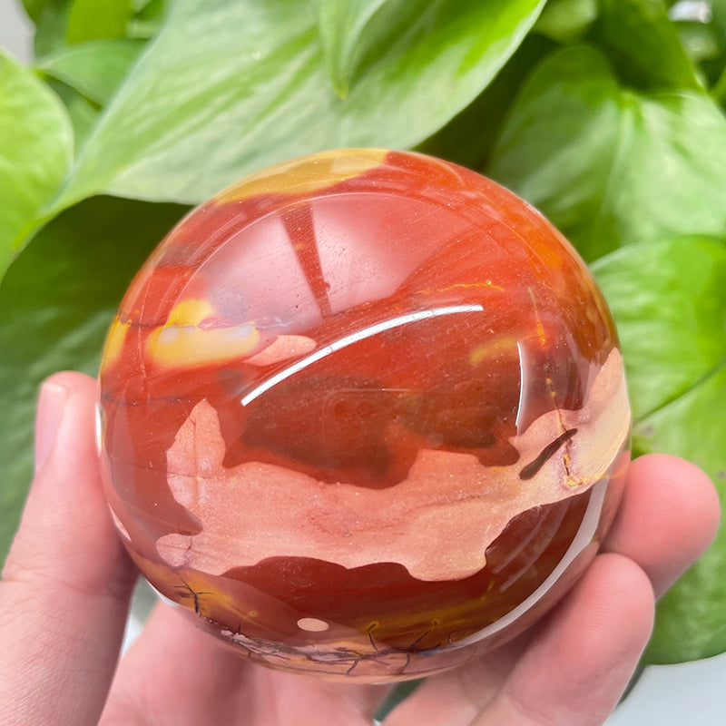 Yellow Mookaite Jasper Spheres