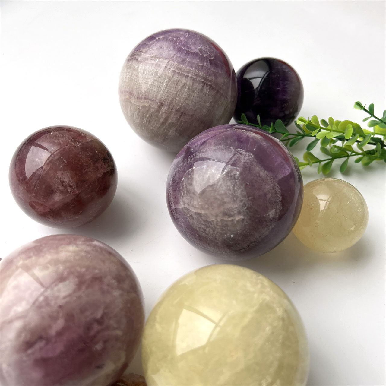 Purple Fluorite Spheres