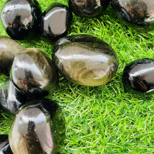 Golden Obsidian Tumble Stones