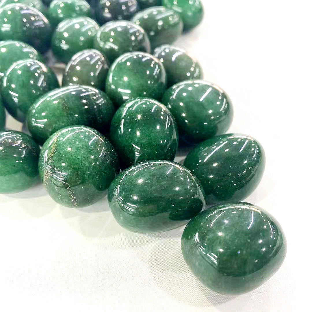 Green Strawberry Quartz Tumble Stones