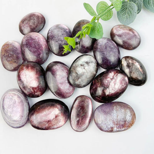 Mica Lepidolite Palm Stones