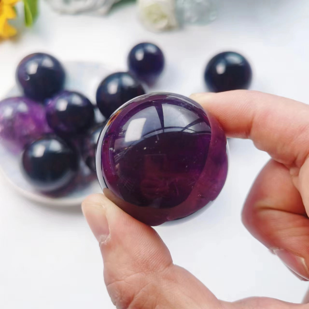 Dark Amethyst Spheres