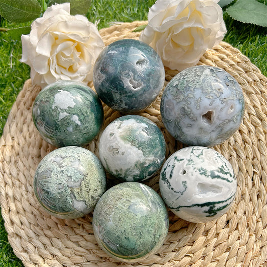 Moss Agate Spheres