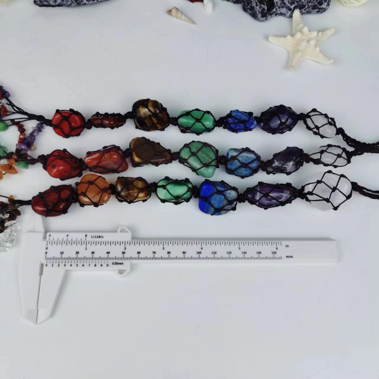 7 Chakra Tumbled Stone Pendants