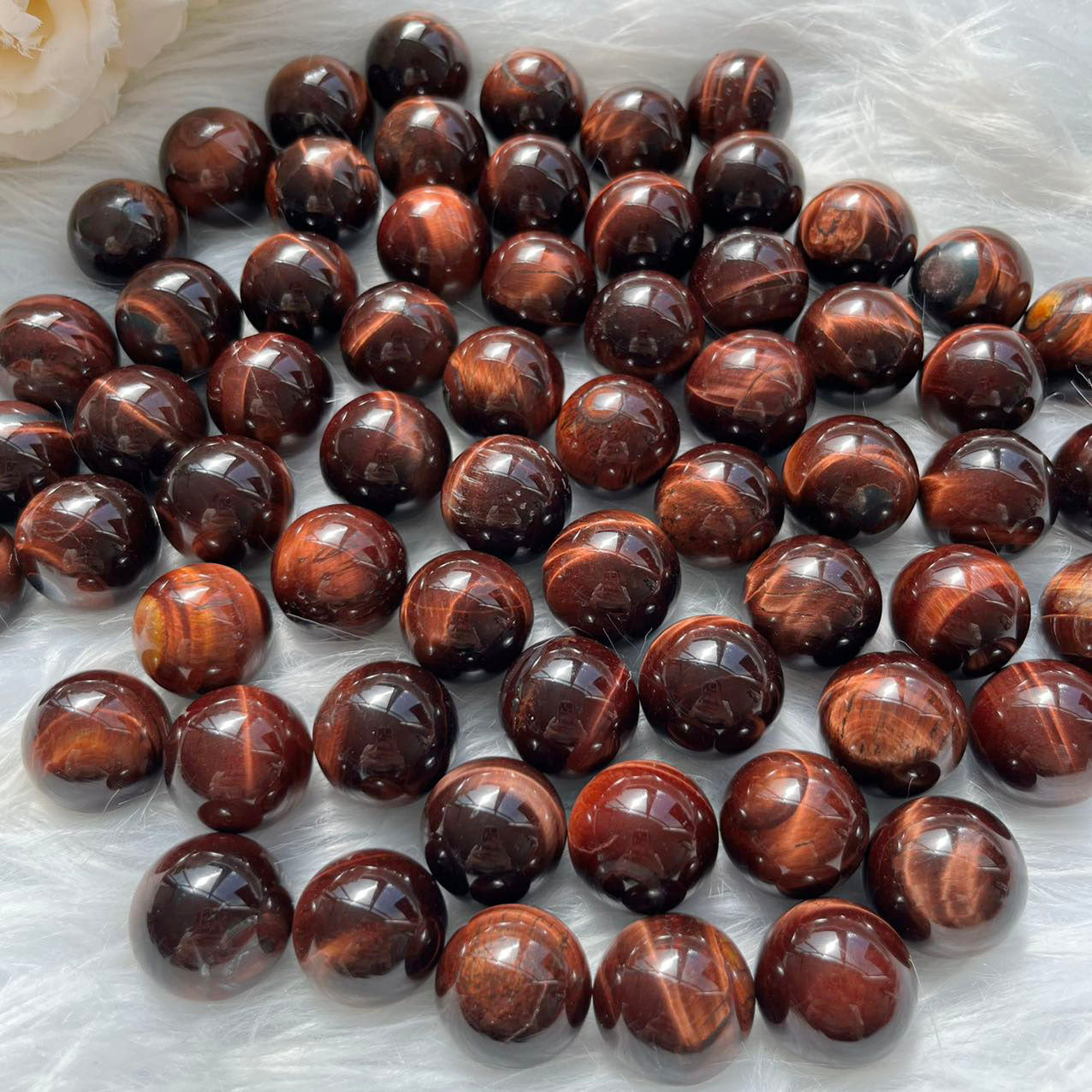 Red Tiger Eye Mini Spheres