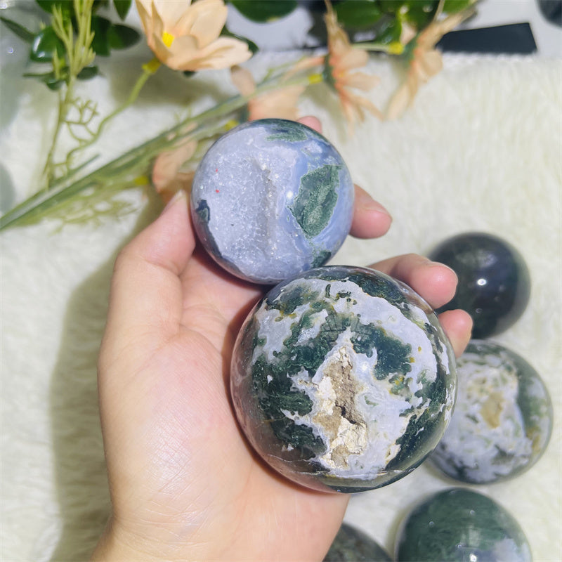 Moss Agate Spheres