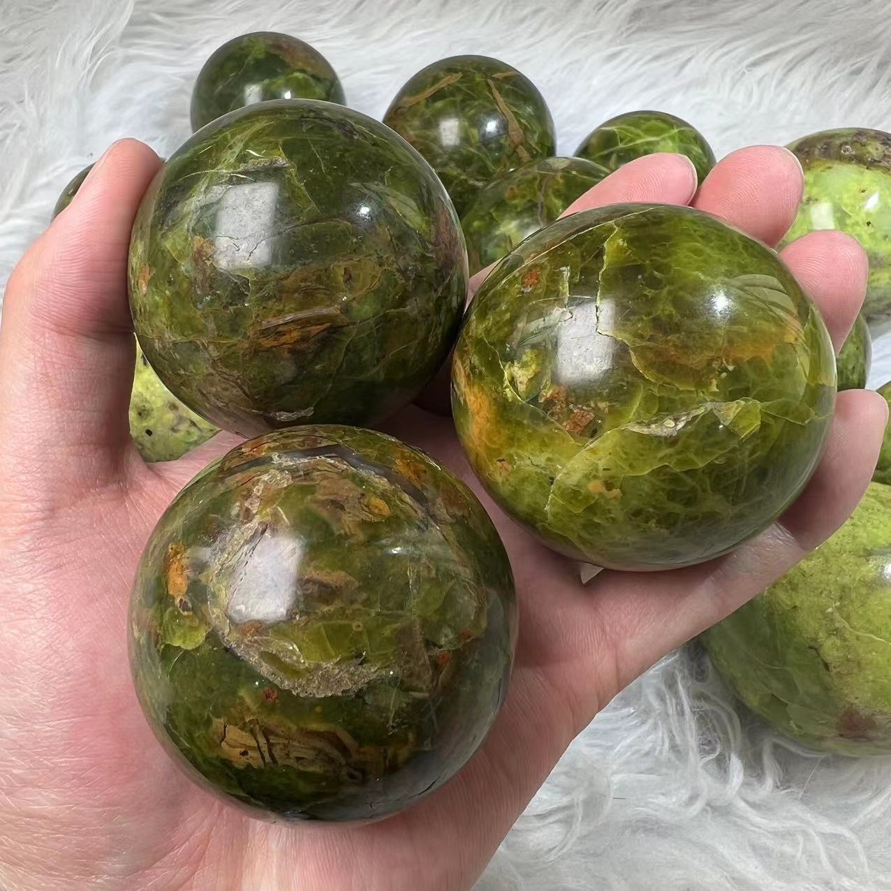 Green Opal Spheres