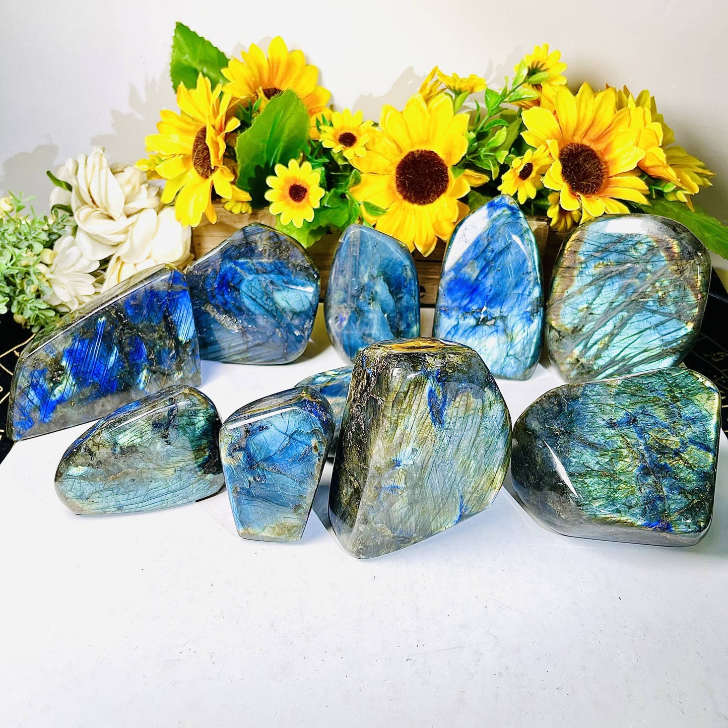 Strong Blue Flash Labradorite Ornaments