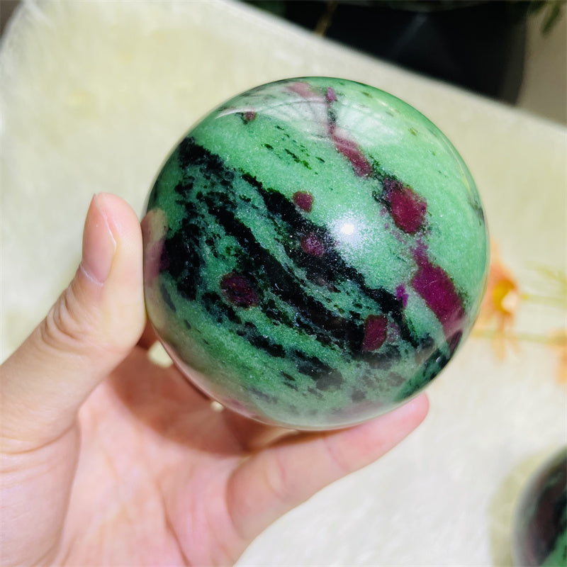 Ruby Zoisite Spheres