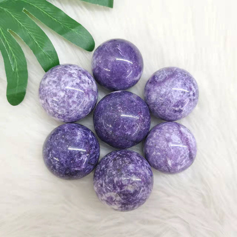 Lepidolite Crystal Spheres