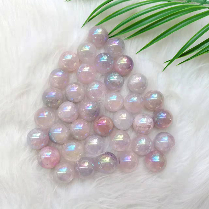 Angel Aura Rose Quartz Mini Spheres