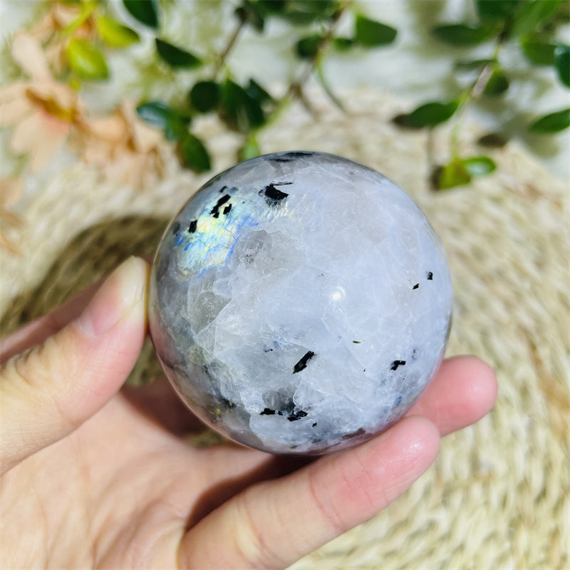 White Moonstone Spheres