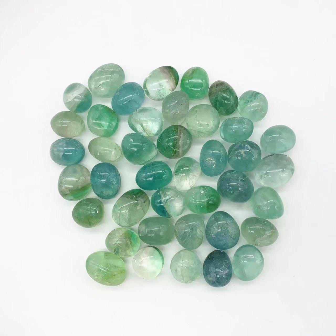 Green Fluorite Tumble Stones