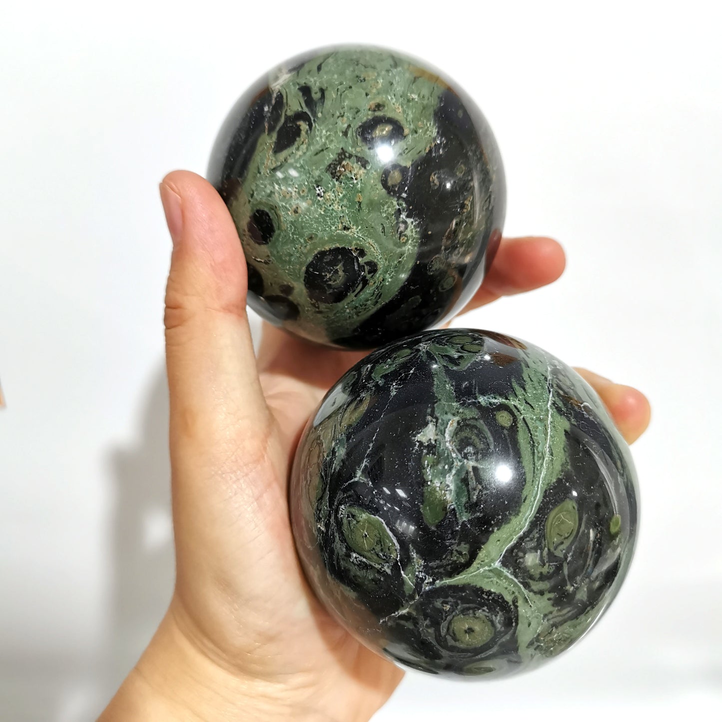 Kambaba Jasper Crystal Spheres