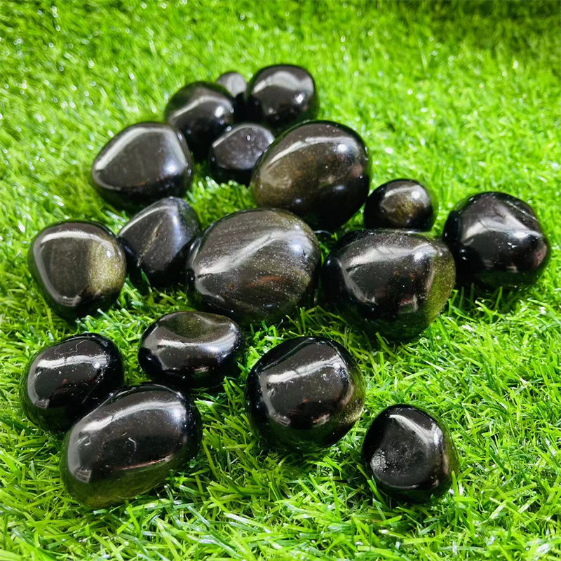 Golden Obsidian Tumble Stones