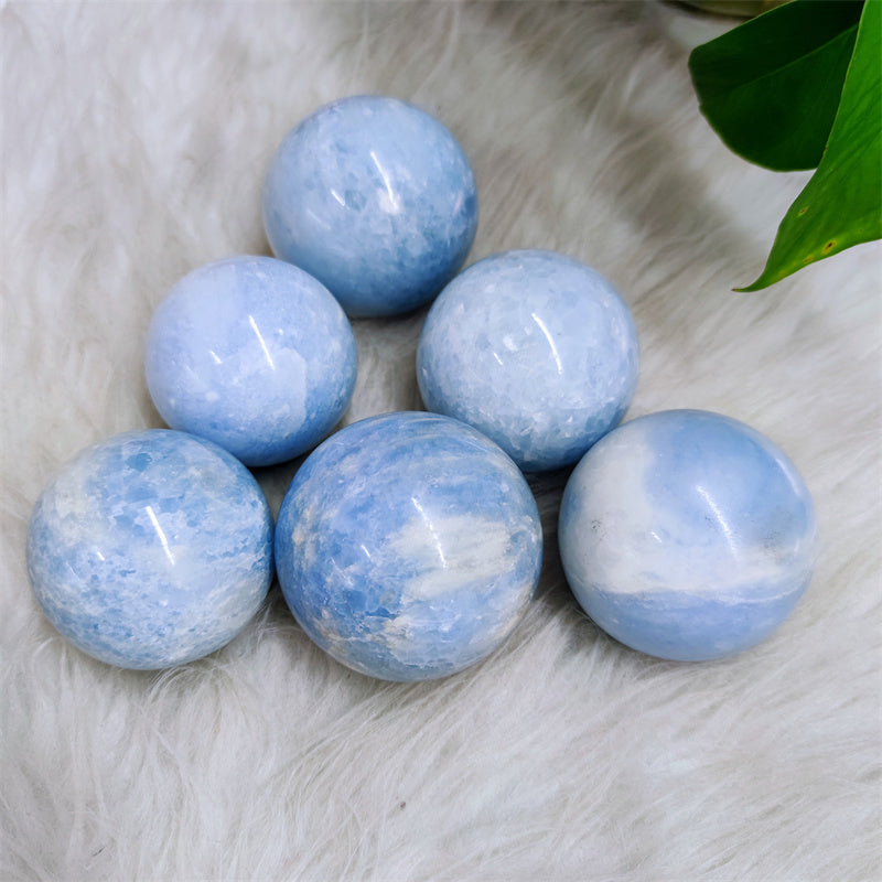 Blue Calcite Spheres