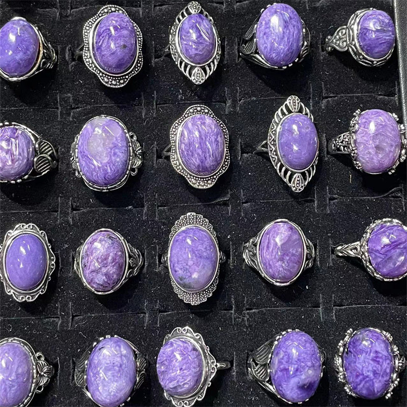 Charoite Rings