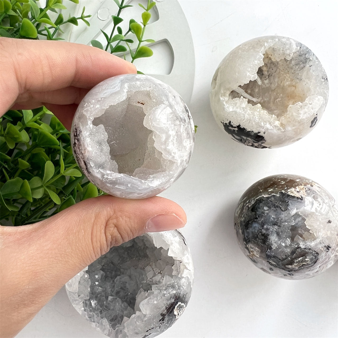 Agate Druzy Geode Spheres